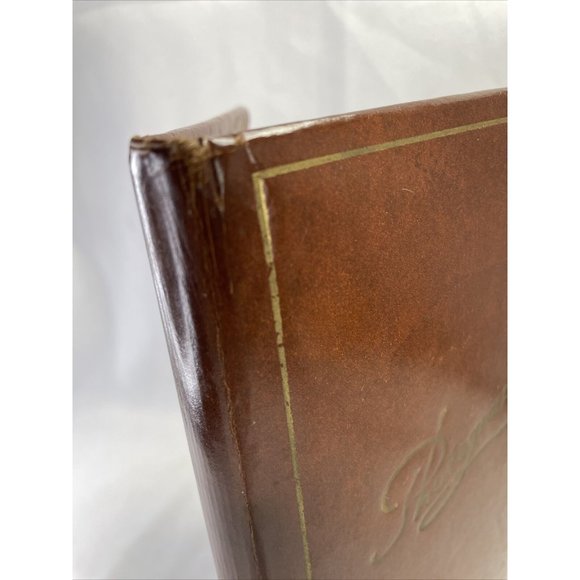 Springfield Brown Faux Leather Photo Square Photograph Album Vintage Mini - Picture 4 of 12